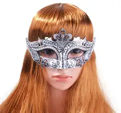Очаровательный Для женщин маска от руки эскизов горный хрусталь венецианские маски маскарад Косплэй маска белый для леди девушки