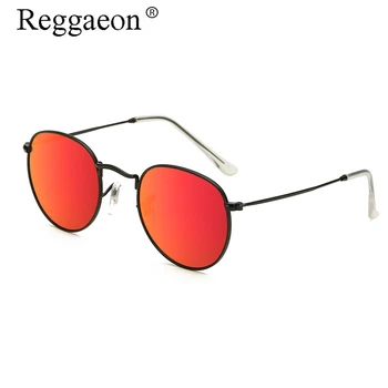 

Reggaeon 2018 New arrivals round retro sunglasses female alloy frame Super light Sunglasses outdoor driving female goggles