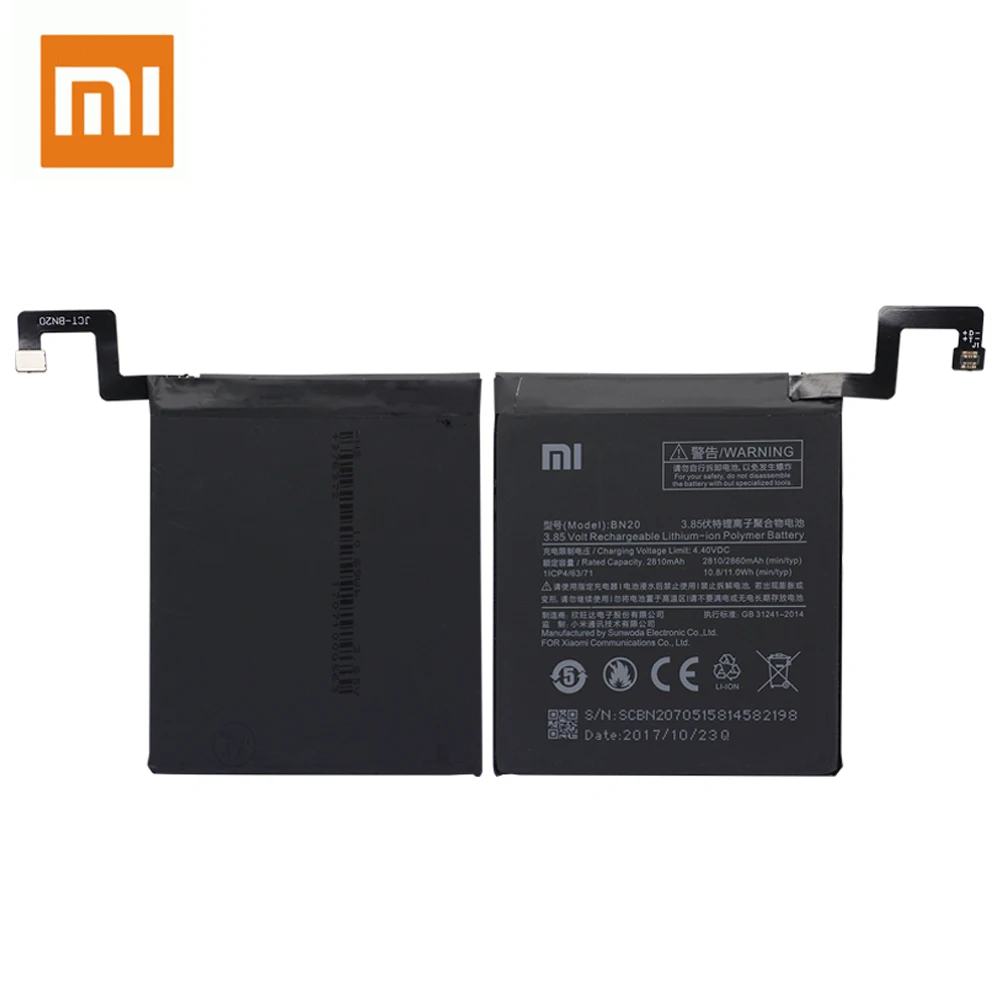 Для Xiaomi mi 5C M5C mi 5C 2810 mAh BN20 аккумулятор для мобильных телефонов сменная перезаряжаемая высокоемкие батареи+ Бесплатные инструменты