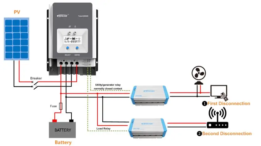 Controlador de Carga Gravação em Tempo Lcd para Max Epever Mppt Solar 24 36v 48v Retroiluminação 200v pv Entrada Real 10415an 10420an 100a 12v 2 Epever mppt 100a controlador de carga solar