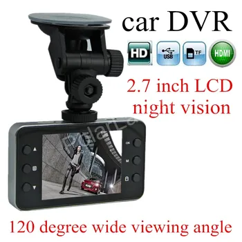 

IR Night vision Full 1080P K6000 Car DVR Video Camera Recoder MI motion Detection 120 degree wide viewing angle