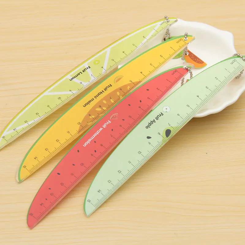 

MIRUI Lovely Cartoon Fruit Design Ruler Creative Stationery Students Learning Office Supplies