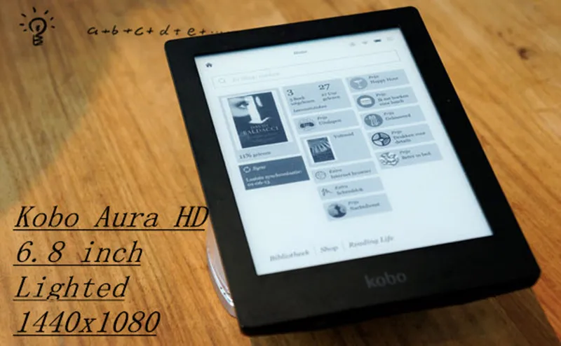 ebook Kobo Aura HD ereader 6.8 inch 1440x1080 Touch screen e Book Reader e-ink Front Light e-books Reader e reader