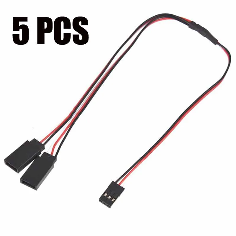 

5PCS UAV Rudder Servo One Minute Two Y Extension Cord 30 Core Copper Tin Cable DuPont Head Buzzer Connection Line for RC Drone