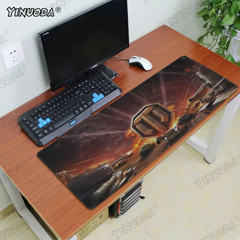 Yinuoda New Printed world of tanks DIY Design Pattern Game mousepad Rubber PC Computer Gaming mousepad