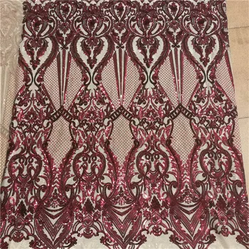 

Organza Lace Fabrics New Arrival African Sequins Fabric Most Popular African French Lace Fabric Nigerian Sequin Lace Wedding