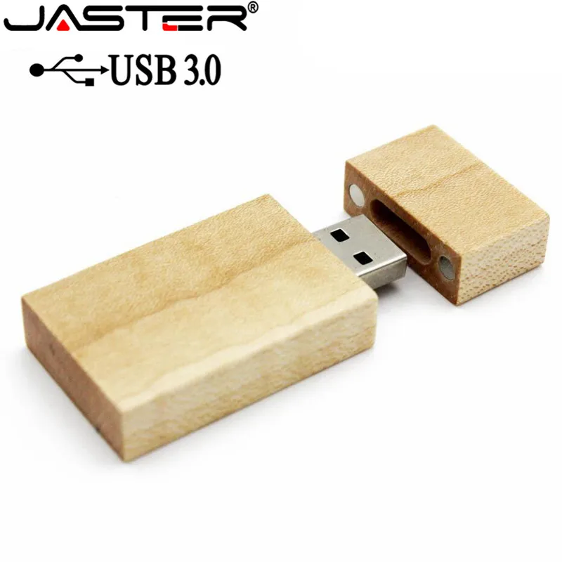 USB 3 0 (более 10 шт бесплатный логотип) деревянный блок флэш накопитель красного