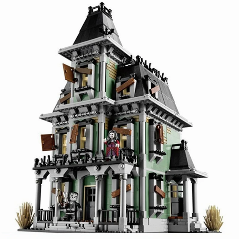 

In Stock 16007 The Haunted Ghost House Monster Fighter Model Building Block Brick 2141Pcs Compatible With bela 10228
