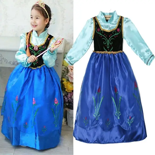 toddler kid girl princess frozen anna cosplay halloween costume girls dress kids girls vestidos party cosplay - Halloween Anna Costume toddler kid girl princess frozen anna cosplay halloween costume girls dress kids girls vestidos party cosplay - Halloween Anna Costume
