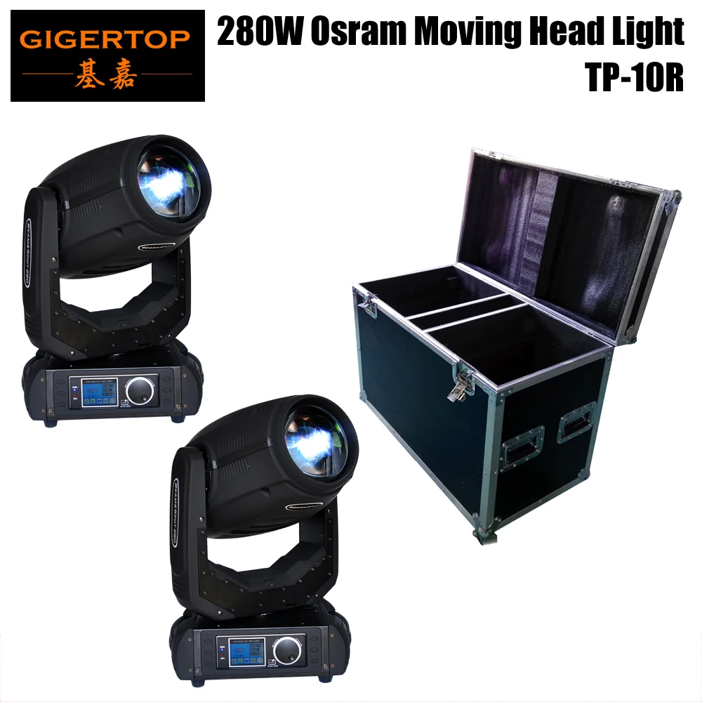 

China Flightcase 2IN1 + 280W Moving Head Light Powerful Beam Spot/Gobo Effect OS-RAM Lamp P-VIP 280/1.0 E20.6d Quality Promise