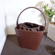 От H легкая шикарная дизайнерская роскошная сумка-мешок бордовая сумка на плечо с тиснением под крокодиловую кожу трапециевидная сумка мини-сумка с верхней ручкой