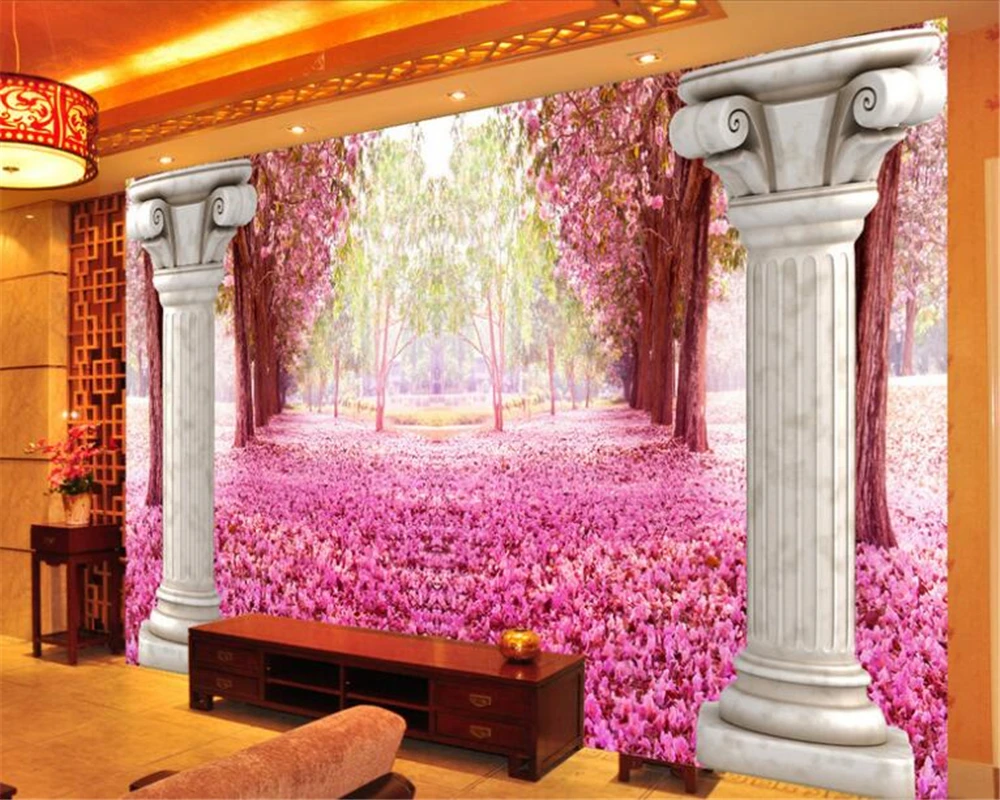 Online Dapatkan Cherry Blossom Wallpaper Kamar Tidur Murah