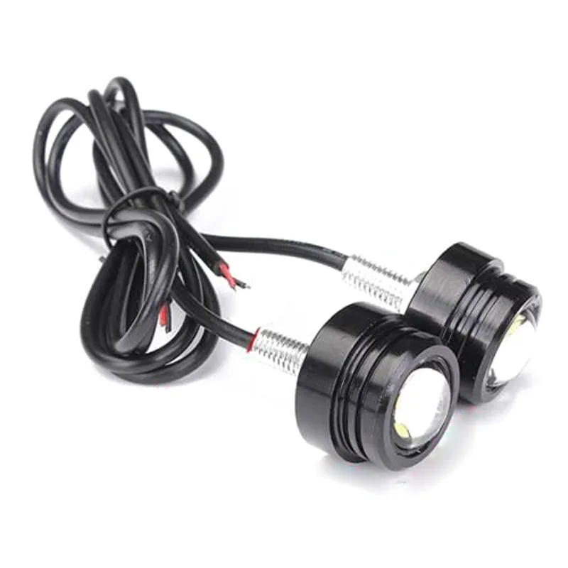 Toyl 2 قطع دراجة نارية رباعية led أضواء الضباب drl النهار الجري العارض