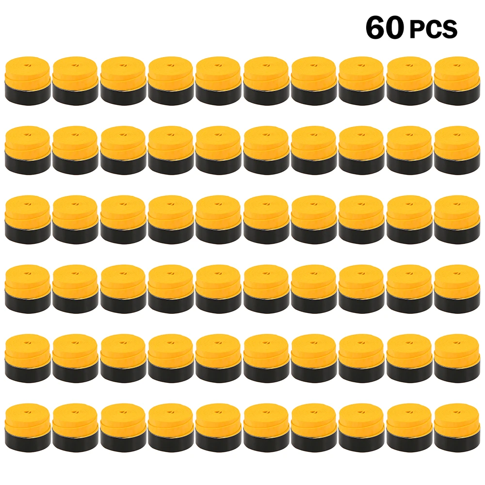 

60PCS Tennis Racket Grips Anti-skid Badminton Racquet Overgrip Vibration Overgrip Sweatband