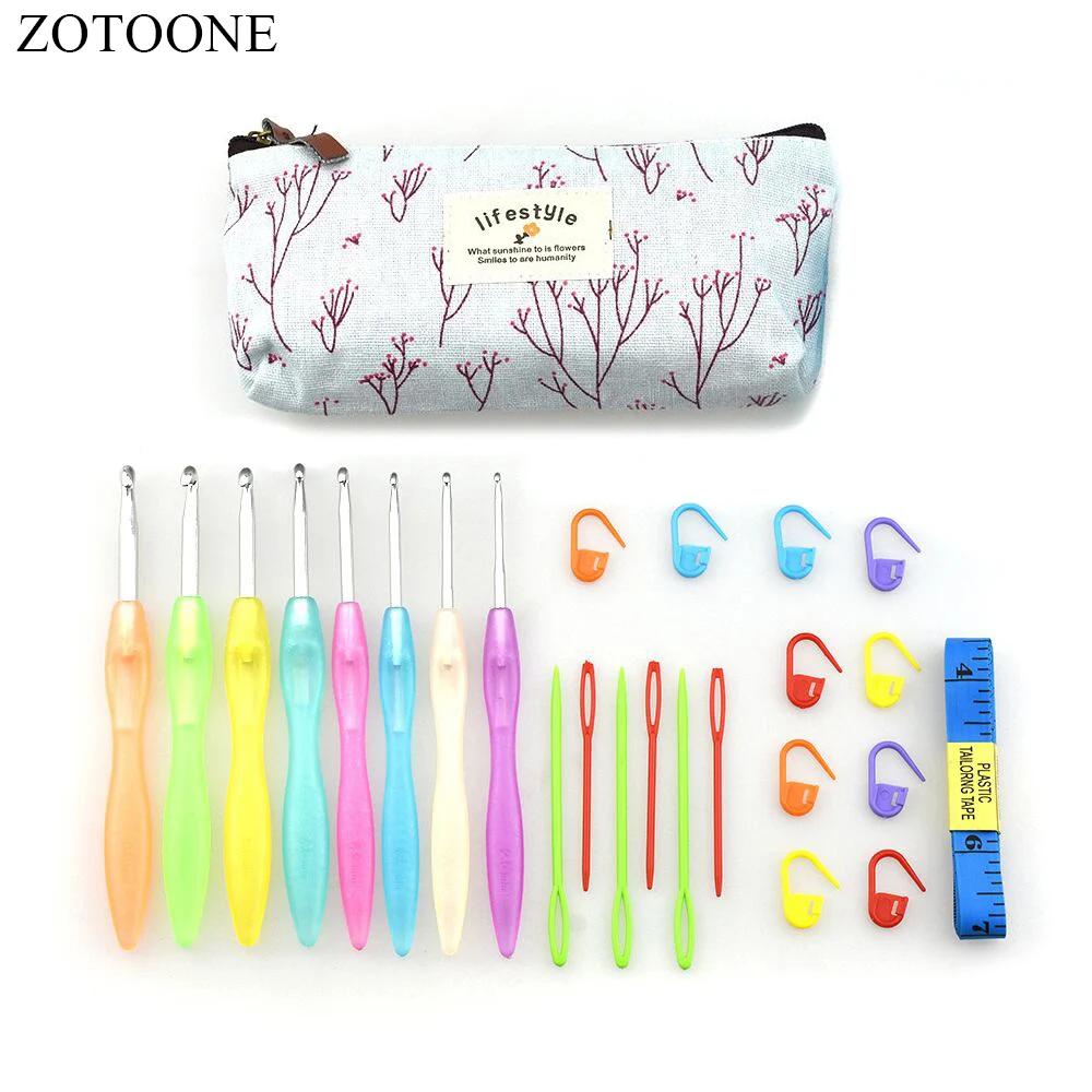 

ZOTOONE Sewing Supplies Knitting Needles Crochet Hook Set Sewing Accessories Knitting Tools Sewing Kit Everything for Handmade