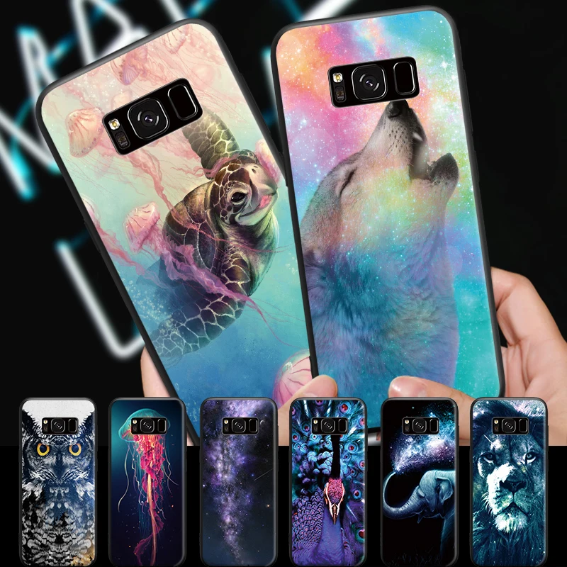 

Colorful Wolf Owl Lion Peacock Animal Art Pattern For Samsung Galaxy A3 A5 A8 J3 J5 J7 Hard Phone Case