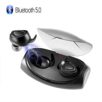 

Bluetooth TWS Earphone Stereo Wireless Handsfree Earphones With Mic Handsfree Earbuds Waterproof