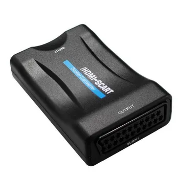 

50pcs HDMI to Scart Converter AV Signal Adapter Receiver hdmi 1080P for MonItor PC Smart phone
