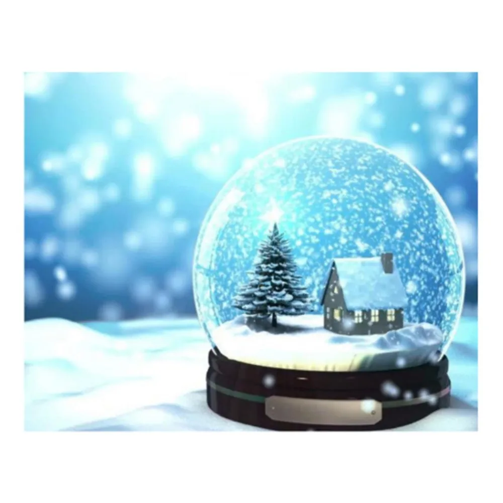 

5D DIY Diamond Painting Embroidery Cross Craft Stitch Home Decor Art Ice and snow crystal ball point drill Dropshipping