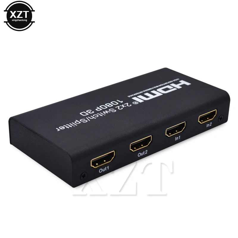 Высокое качество 1PSC 3D HDMI Коммутатор сплиттер Full HD 2x2 переключатель Универсальный