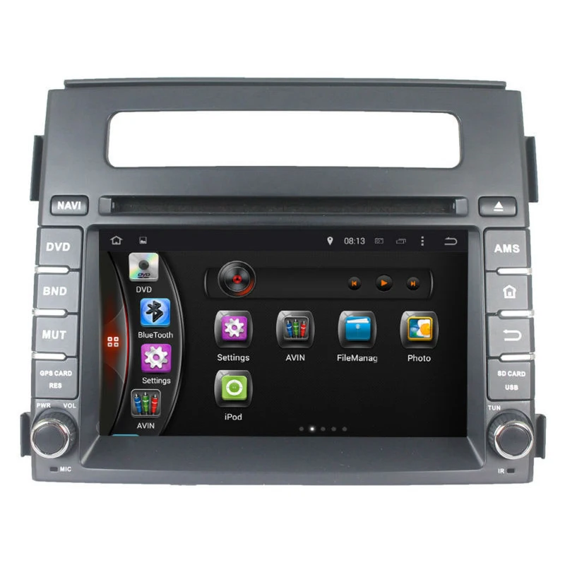 Для 2 DIN емкостный Android 5.1 4 core сенсорный экран Kia Soul 2013 2014 dvd плеер GPS с BT список Ipod Wi Fi