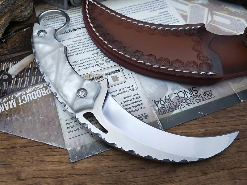 LCM66 тактика karambit Скорпион коготь нож открытый кемпинг джунгли выживания битва Фиксированным Лезвием Охотничьи ножи инструмент самообороны