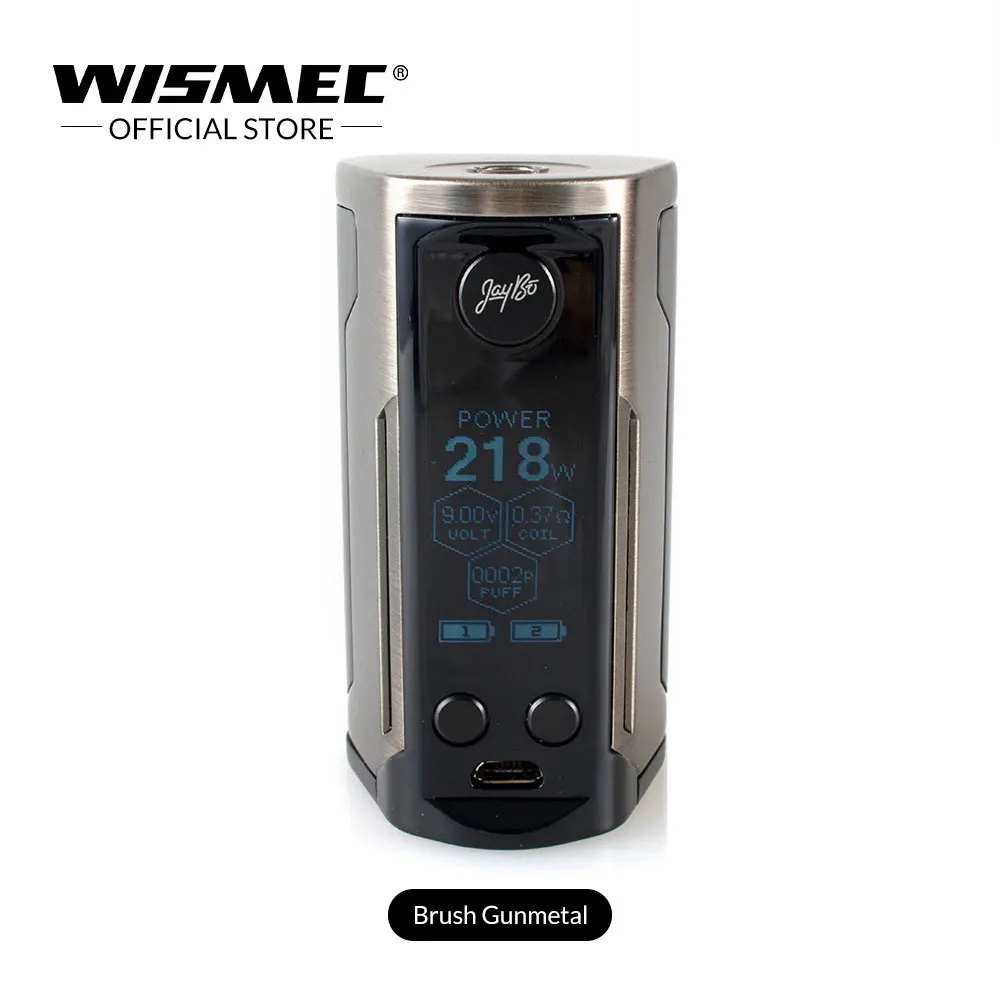 [Русский/США/Франция] Wismec Рел RX GEN3 двойной мод Box Max Выход 230 W VW/TC-Ni/TC-Ti/TC-SS/TCR электронных сигарет жидкостью vape mod - Цвет: Brushed Gunmetal