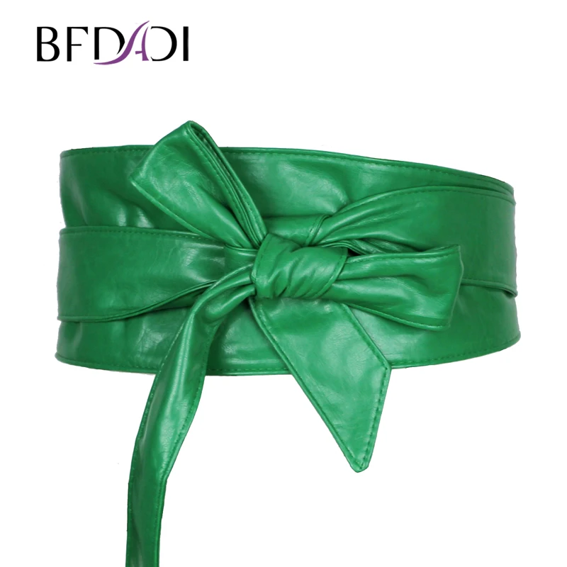 

2019 New arrival fashion Lady bowknot belt bind wide belt ,four Colors free shipping