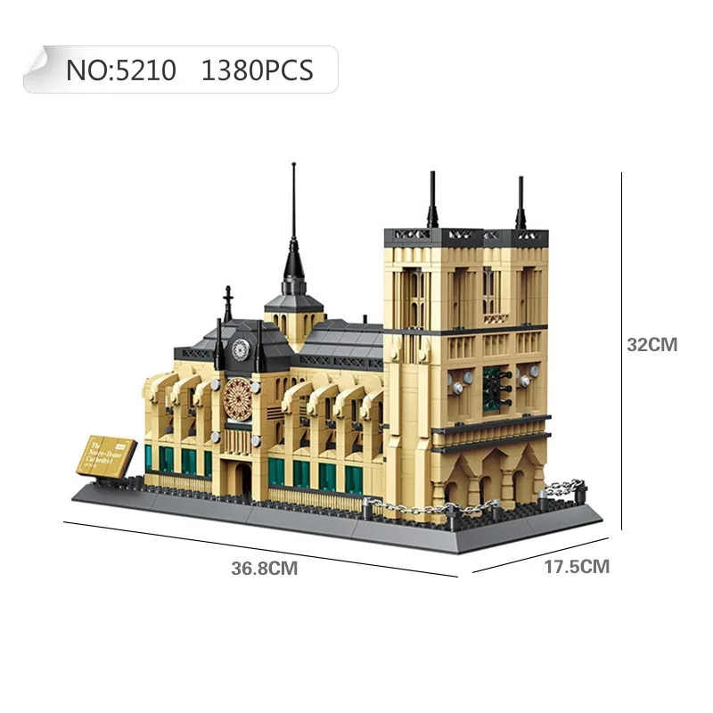 Wange Building Blocks Compatible with Lego W5210 1380P Models Building Kits Blocks Toys Hobby Hobbies For Chlidren