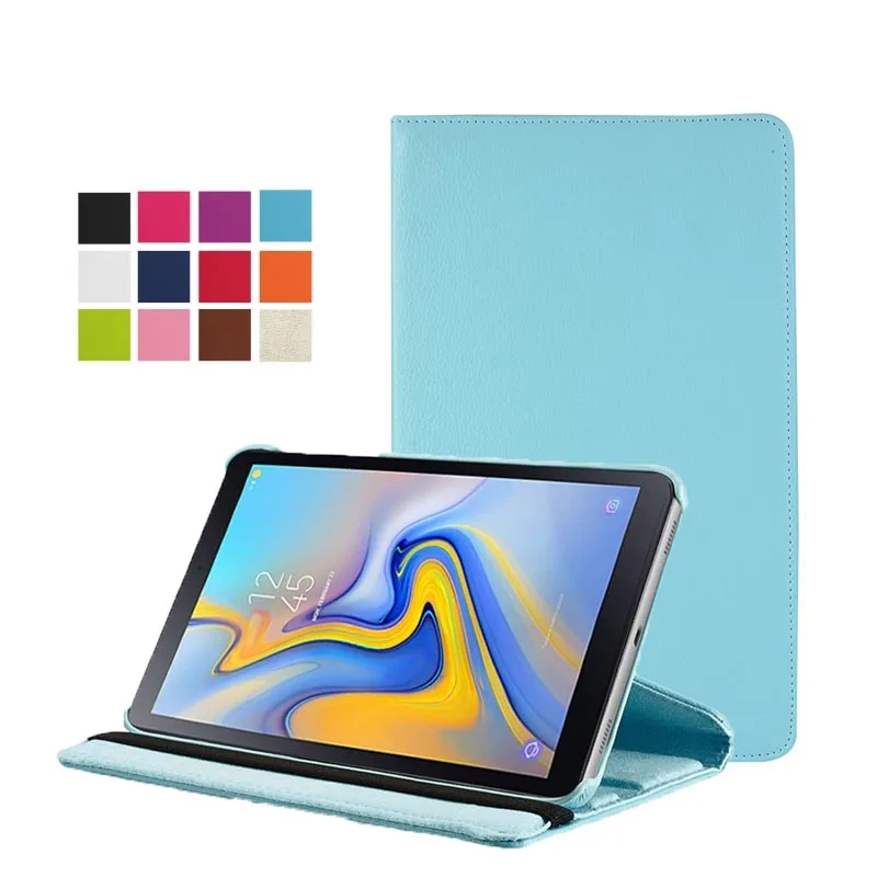 Складной чехол с флип-стойкой для samsung Galaxy Tab A 10,5 дюймовый планшетный SM-T590(Wi-Fi)/SM-T595(LTE) с автоматическим выключением/пробуждением - Цвет: SkyBlue