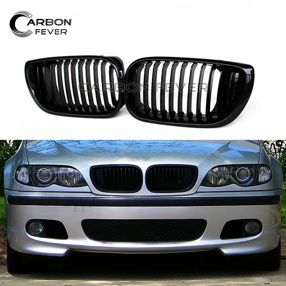 E46 Front Bumper Grille Replacement Mesh For BMW 3 Series Sedan 1998