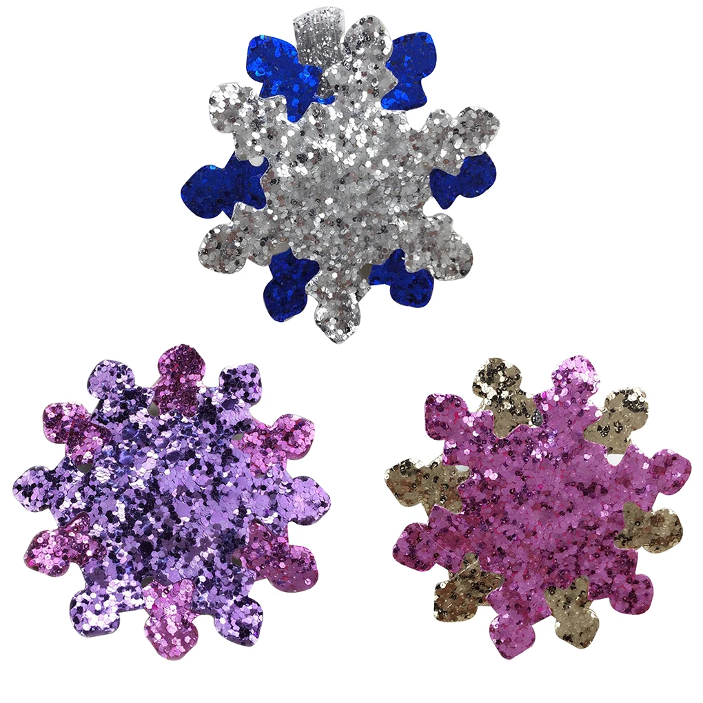 

2019 NewSequins Snowflake Hair Bang Clip Baby Kids Toddler Hairpin Kids Girls Hair Accessory Headpiece