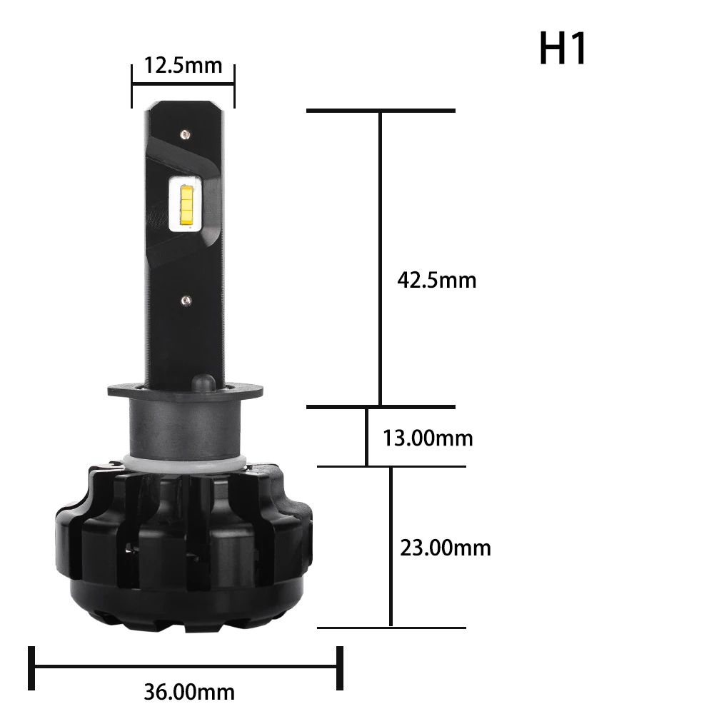 Чрезвычайно яркий светодиодный фары для авто Conversion Kit H7 H4 H11 9005 9006 H1 Автомобильные фары 60 Вт 12000LM 6000K белый 12В противотуманные фары