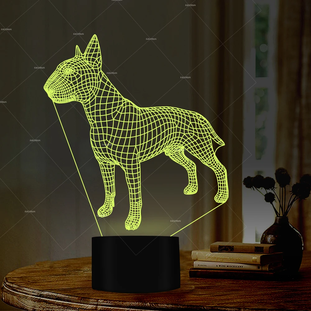 

PET Addiction small dog design illusion LED Table Lamps Novelty lighting as presents from the dog