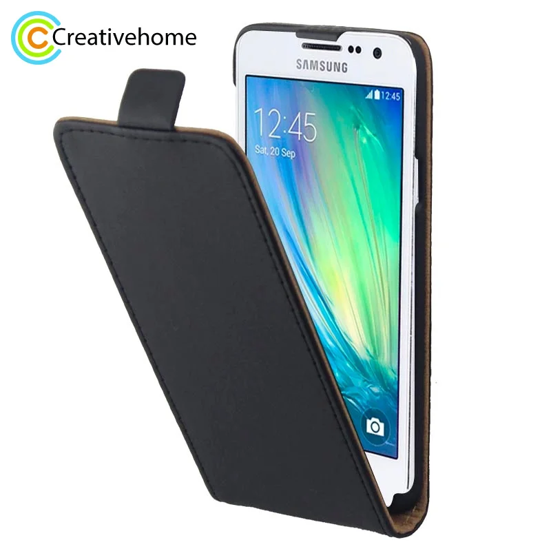 Чехлы-книжки для Samsung A3 роскошный Вертикальный флип-чехол из искусственной кожи в