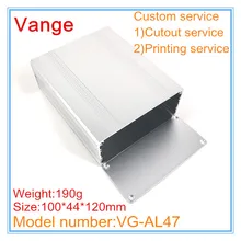 1 шт./лот промышленный алюминиевый корпус 6063-T5 алюминиевые Чехлы «сделай сам» 100*44*120 мм для оборудования усилителя