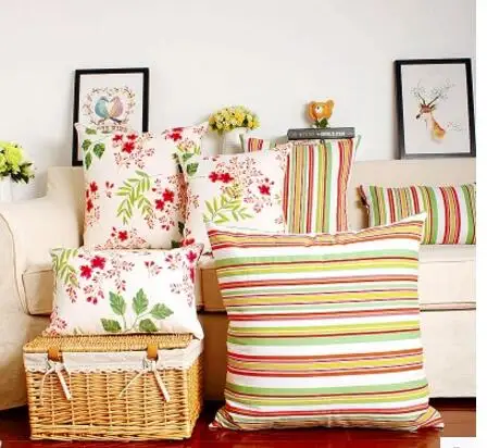 

45/50/55/65cm Home cushion cover pillowcase large square garden backrest living room flowers cushion covers indoor pillow cover