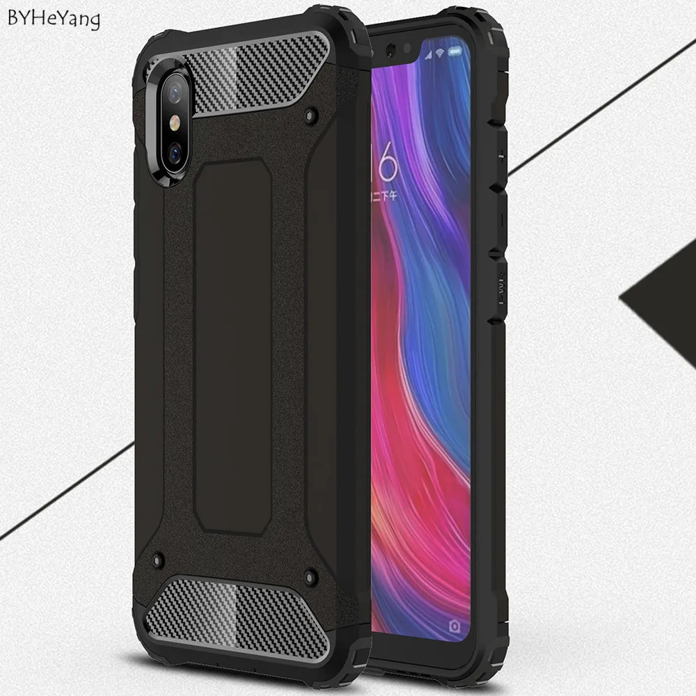 

BYHeYang For Xiaomi Mi 8 Explorer Edition Case Shockproof Hard Hybird Armor Silicone Back Cover For Xiaomi Mi8 Explorer Edition