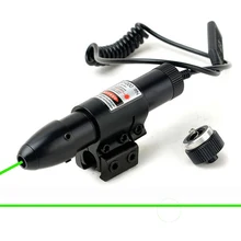 Tactical Adjustable 5mW Green Laser Sight Scope Green Laser Designator For Hunting Riflescope Dual Rail Mount with battery tactical 5mw red laser sight rifle scope riflescope designator 20mm mount tail switch for hunting