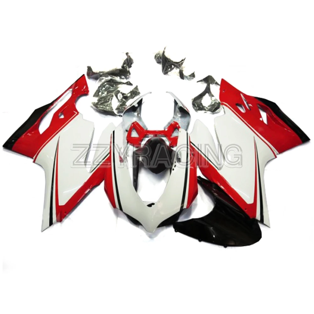 

Injection Fairings Kits for Ducati 899 1199 2012 2013 Year Complete ABS Plastic 12 13 Motorcycle Covers Panels Kit Red White New