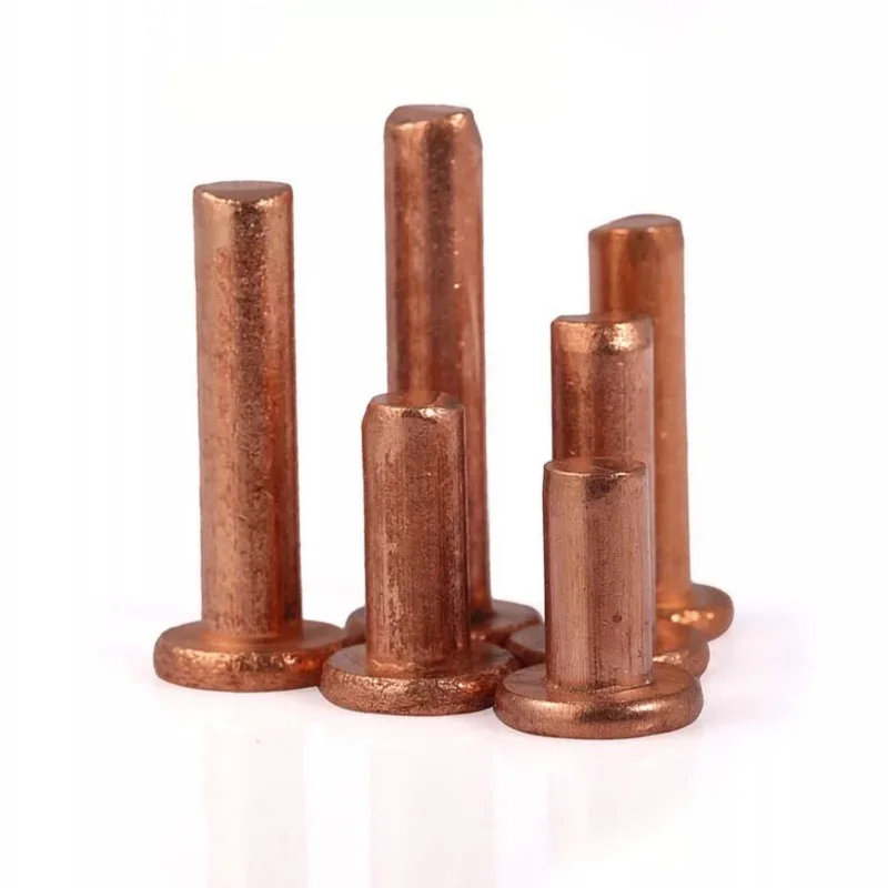 

Solid flat head copper screw copper rivet M2