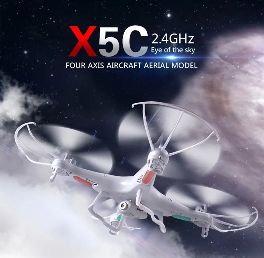 2,4G 4CH 6-Axis Syma X5C зарядное устройство для квадрокоптера дрона с 2MP HD FPV камера RC игрушки VS x101 x5sw x5sc