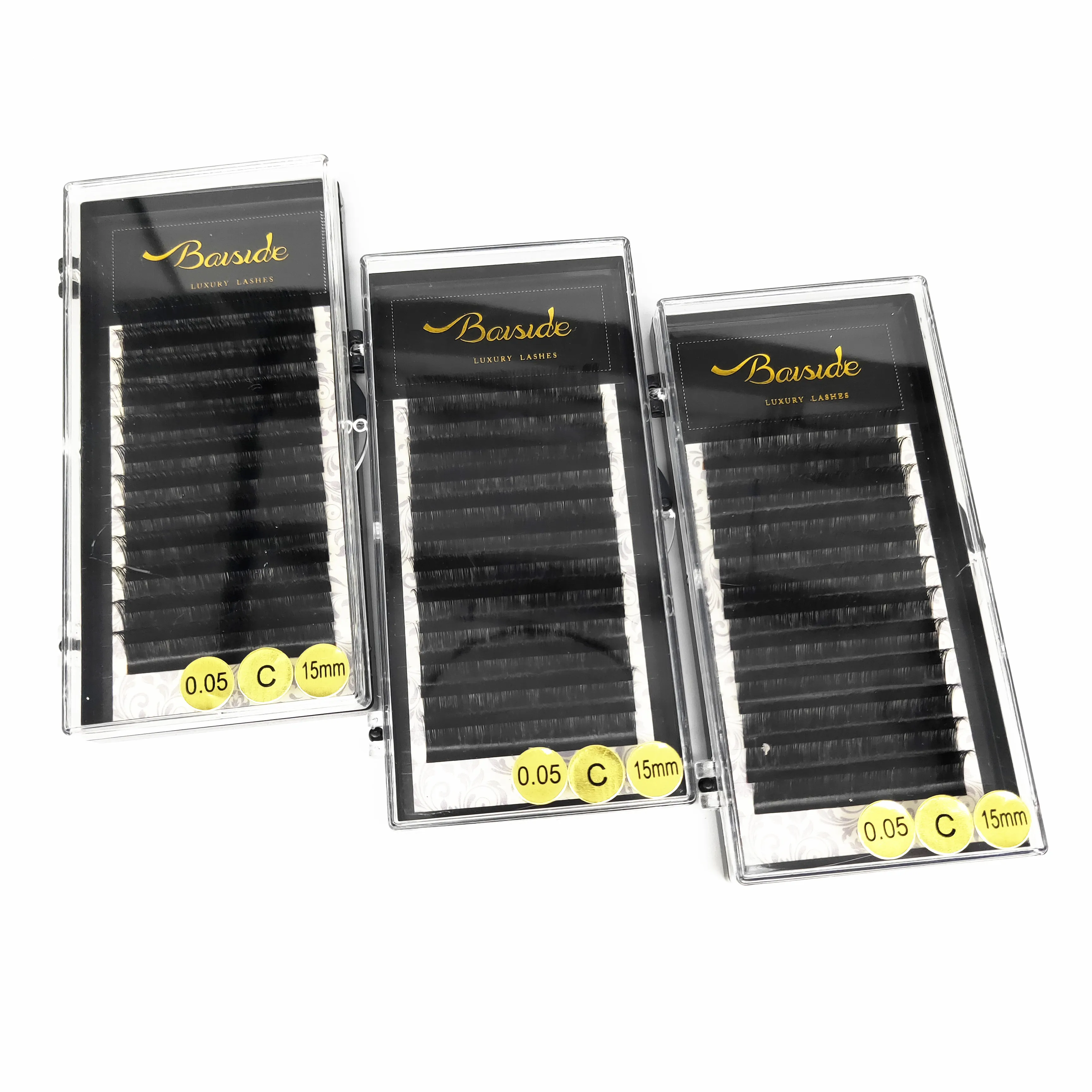 

Custom private label individual russian volume lashes handmade faux mink synthetic eyelashes silk false eye lash extensions