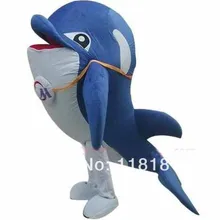 Талисман синий ростовой костюм дельфина Модный на заказ костюм аниме косплей наборы маскарадный костюм карнавальный костюм