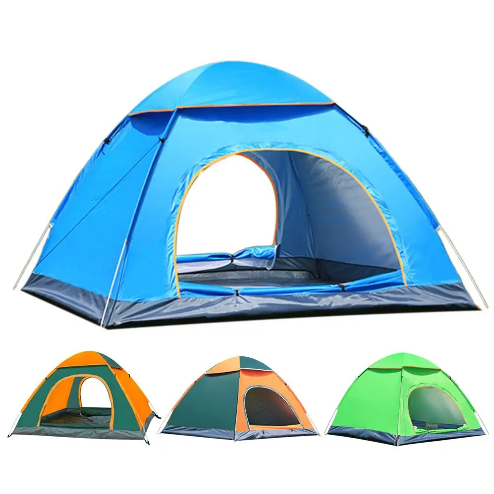 

Outdoor Hiking Camping Ultralight Waterproof 3/4 People Fully Automatic Tent