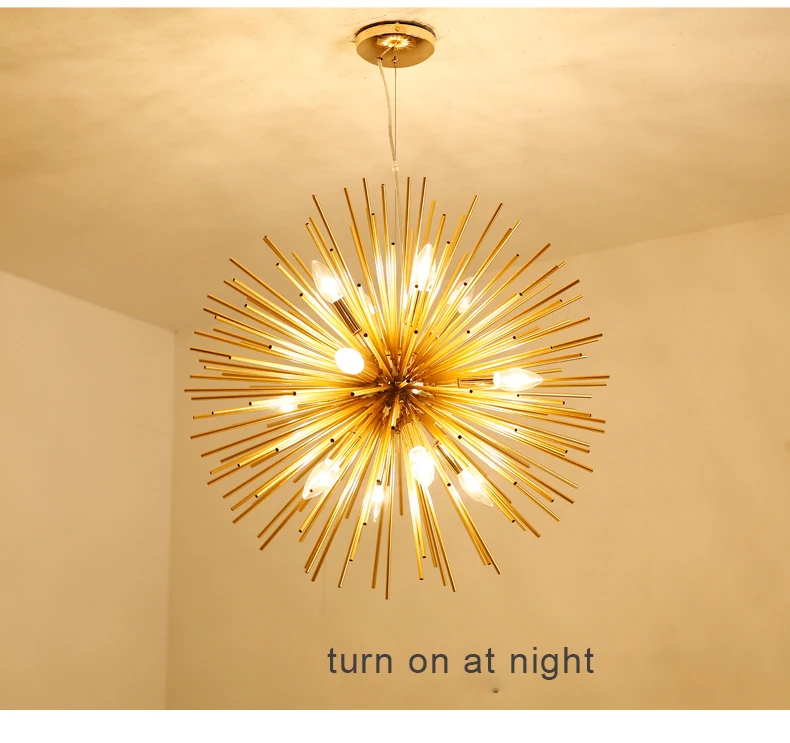 Современное освещение люстры для столовой Американский Ежик подвесной светильник спальня отель Chandeling свет подвесное устройство
