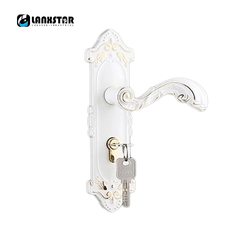 Hot Supply 50 Lock-body Three Shaft Zinc Alloy Handle Lock Mute Lockcore Brass Lockset Wood Door Locks Hot Supply 50 Lock-body Three Shaft Zinc Alloy Handle Lock Mute Lockcore Brass Lockset Wood Door Locks