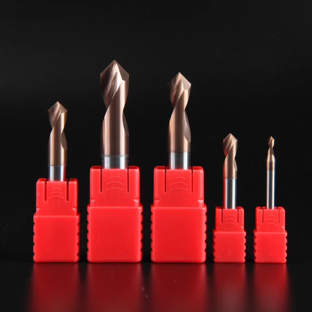 

LIJUN HRC60 3MM 4MM 5MM 6MM 8MM 10MM 90 Degree Spot Drill Bit for Machining Hole Drill Chamfering Tools Tungsten Carbide Steel