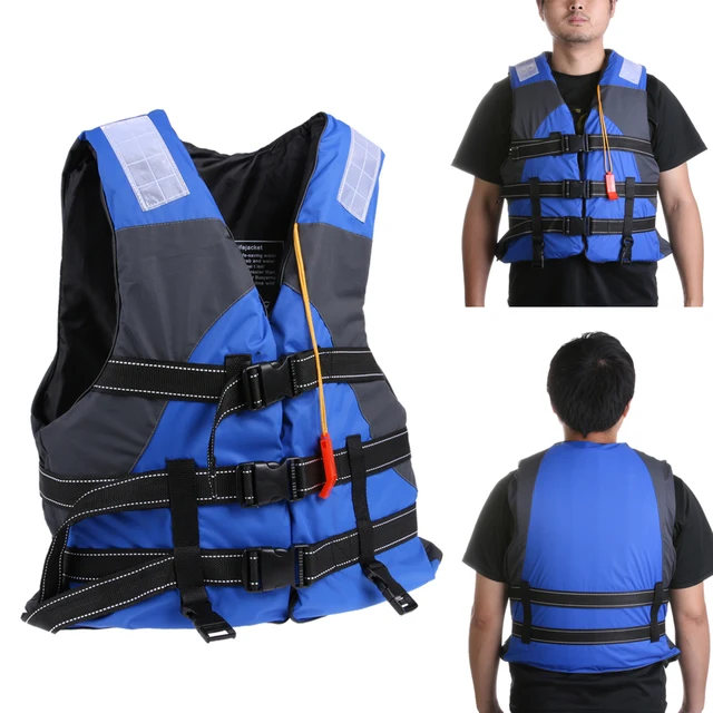 Waterproof Drifiting Surfing Polyester Adult Life Jacket with Whistle