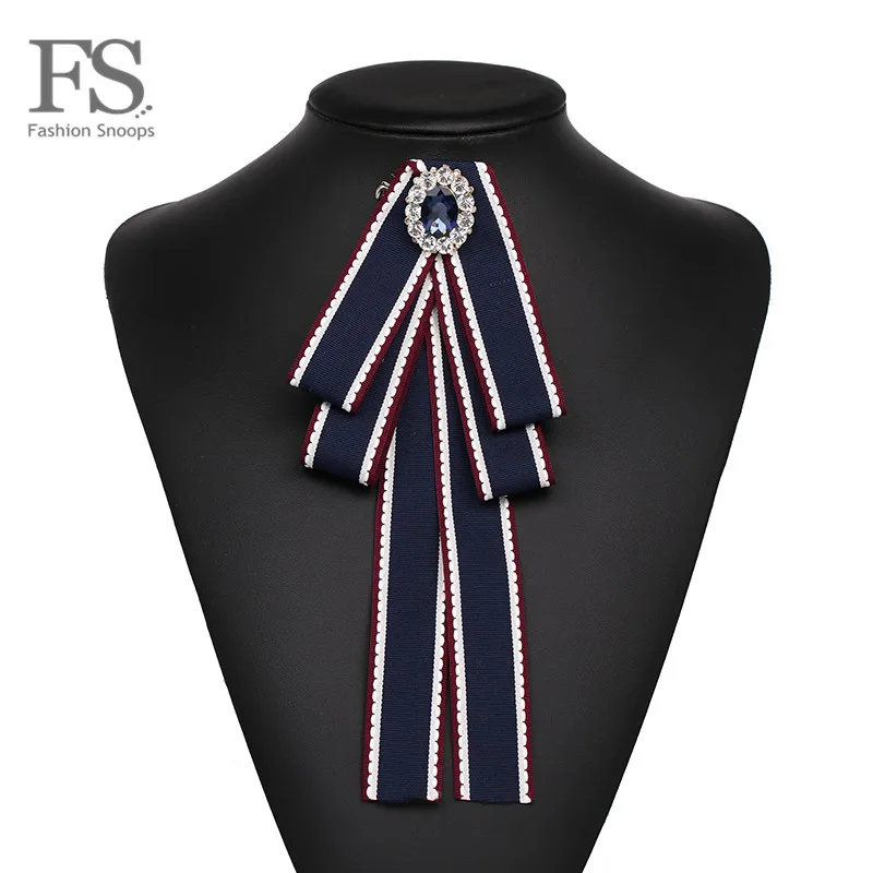 

FASHIONSNOOPS Hot Classic Luxury Buckle Bowknot Cloth Bow Brooches for Women Clip Up Pins New Charm Party Statement Tie Jewelry